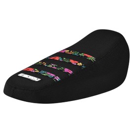 Enjoy Mfg Seat Cover - Compatible Fit for Luna Float Sur Ron Sur-Ron Light Bee MX & X E-Bike -All Black/Ribbed- #348 (All Black with Aloha Ribs)