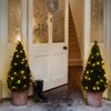 Lights4fun 100er LED Lichterkette warmweiß grünes Kabel Innen Außen mit