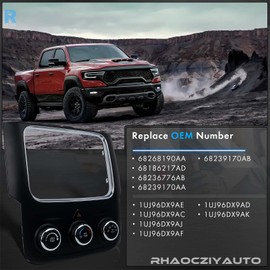 68268190AA AC Heater Climate Control Unit Heat Defrost with Housing Panel Fit for RAM 1500 3500 2013-2018 Air Conditioning Temperature Controls Module Replace# 68186217AD, 68236776AB, 68239170AA/AB