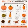 120-Piece Fall Harvest Decor Set with Artificial Mini Pumpkins and