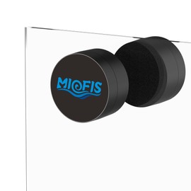 Miofis Aquarium Magnetic Brush Fish Tank Glass Cleaner for Max 1/3 Inch Thick Glass Support Fresh & Marine Aquariums up to 40 Gallons (Not for Acrylic & Plastic Tanks) [Nano]
