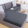 Smiry Waterproof Couch Cushion Covers, Stretch Jacquard Sectional Couch Covers,
