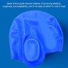 Waterproof Silicone Swimming Cap with Ear Protection 3D Strong Elasticity