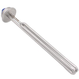 DERNORD 2 Inch (OD64) Tri-clamp 240V 4500W Foldback Heating Element Electric Water Heater with Low Watt Density