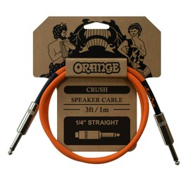 ORANGE CRUSH Speaker Cable 3ft 1m 1/4" Straight CA040 Speaker Cable
