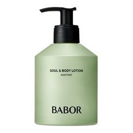 BABOR Soul & Body Lotion Agathist | Schnelleinziehende, leichte Körperpflege, Belebende Hautmilch, Körpercreme Für trockene Haut, Hautstraffende Feuchtigkeitscreme, Mit Vitamin B, Vegan | 250 ml