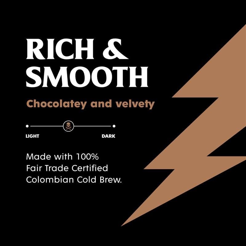 Death Wish Coffee, Iced Coffee Cold Brew, 8g Protein, Fair