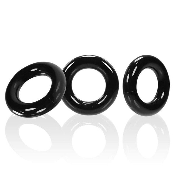 OXBALLS Willy Rings, 3-Pack cockrings, Black