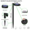 kinna Outdoor Solar Path Lights Waterproof Landscape Pathway Light with
