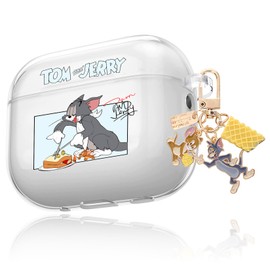 AirPods Pro 2 Case (2023/2022), AirPods Pro 2nd Generation Case, Transparent, Character, TPU Cover, Cute, Stylish, Air Pods Pro 2 Case, Protective Case, Compatible with Wireless Charging, Shockproof,