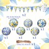 Capri Lemon Paper Lanterns Mediterranean Yellow Blue Tiles Hanging Decor