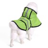 Dog Raincoat Polyester Pet Rain Cape Jacket Reflective Stripe Waterproof