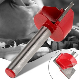 Woodworking Edge Cutter Router Bit, Bottom Cleaning Router Bit 22mm Straight Router Cutter Bit High Precision CNC Carving Machine Cutting Tool 6 mm Shank Diameter for Woodworking