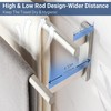 SAYAYO Double Towel Bar for Bathroom, 31.5 Inch Brushed Nickel