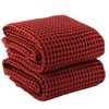 PÜSKÜL Premium Waffle Bath Towels Set of 2 - Organic