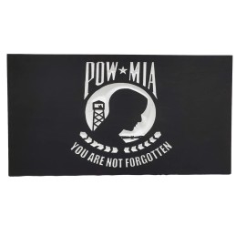 Knotty Oar Wood Shop 19" POW MIA Flag handgun concealment cabinet hidden gun storage safe - Magnetic, Add Light