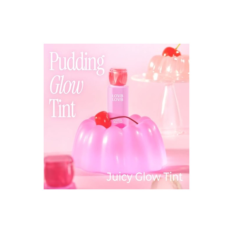 LOVB LOVB- Tinte de labios coreano Pudding Glow Tinte de