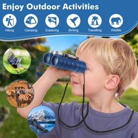 Starvortex Binoculars Kids, 8X21 High Magnification Kids Binoculars for Boys and Girls, Portable Mini Binocular for Bird Watching, Binocular for Outdoor Travel Theatre, for Kids Aged 3-12