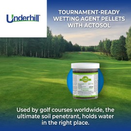 Underhill UHTRPLPEL Tournament-Ready Plus Wetting Agent Pellets Soil Surfactant for Turf Grass, Golf Greens, with Actosol Micro-Nutrients, 6 Tablets