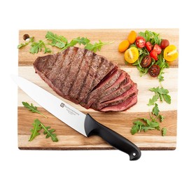 Sensei 10 Inch Chef Knife, 1 With Colored Coded Pins Kitchen Knife - High-Carbon, Stain-Resistant, Black German Steel Meat Knife, Ergonomic Handle, Restaurantware