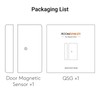 Roombanker Surface-Mounted Door Magnetic Sensor with AES Encryption for Secure