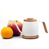 SimpleReal Tamago Mini Coffee Drip Kettle with Thermometer, Lightweight, Induction