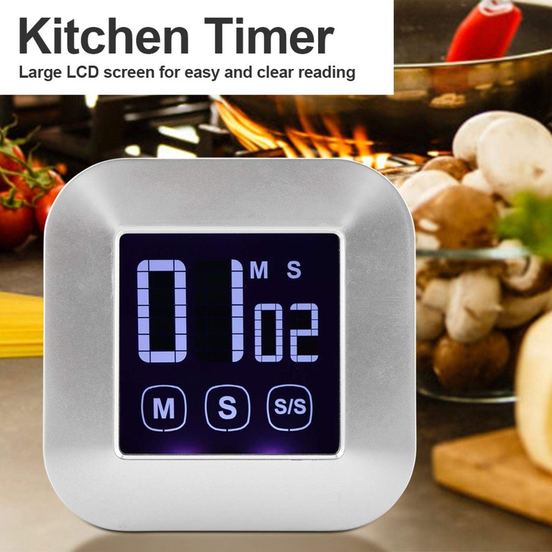 Nikou Touch Screen Kitchen Timer Digital Timer with Large LED