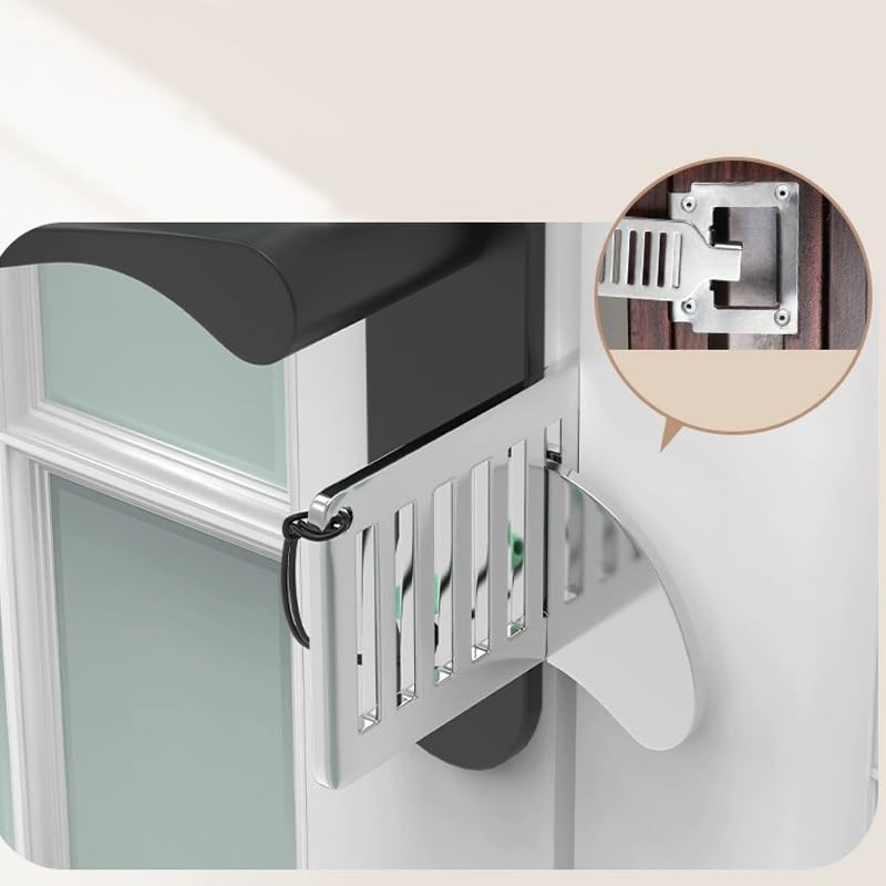 Ximimark 2pc Portable Door Lock - Punch-Free Security Latch for