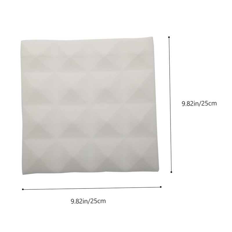 BIUDECO 12pcs Ktv Soundproof Panel 5cm Pyramid Acoustic Foam Noise