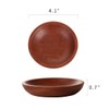 YUSOTAN Wooden plates - 4.1 inches Acacia Round Wood Plates