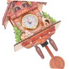 Alipis Wooden Wall Clock Classic Cuckoo Clock Silent Sweep for