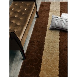 Custom Size Hallway Runner Rug, Slip Resistant, 26 Inch Wide X Your Choice of Length, Daisy Brown, 26 Inch X 28 feet
