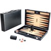 Backgammon Sets for Adults, 15 Inch Premium Carbon Fiber Faux