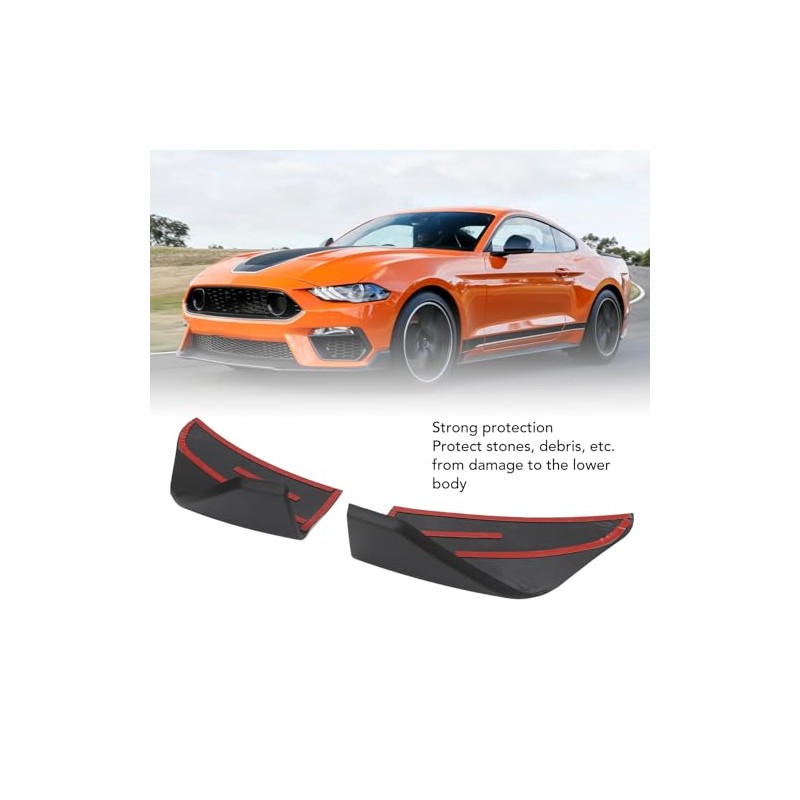 Front Bumper Lip ABS Corner Spoiler Winglet 1 Pair Left