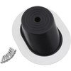 Steering Column Oval Firewall Mounting Boot Seal, SS Bezel