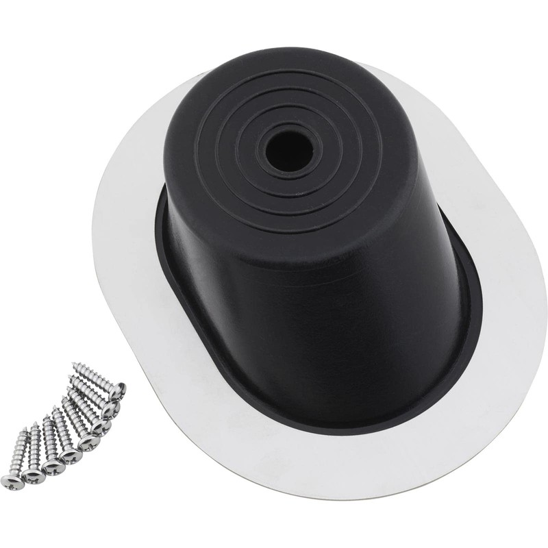 Steering Column Oval Firewall Mounting Boot Seal, SS Bezel