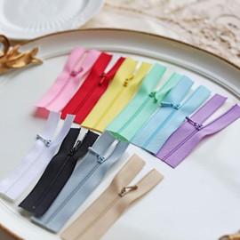 8 cm/3.1 pulgadas pequeñas cremalleras multicolores, micro mini cremalleras, cremalleras para ropa de muñeca, perfectas para proyectos de ropa de costura de muñeca (5 piezas)