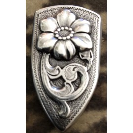 Cactus Mountain Belt Tip Nickel Plated 1”