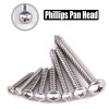 Hilitchi 275-Piece Stainless Steel Phillips Round Pan Head Self Tapping