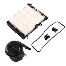 FD4625 6.7L Powerstroke Fuel Filter Element Fits for 2017-2021 Ford F250 F350 F450 F550 Super Duty Truck 5 Micron Diesel Fuel Filter Water Separator Kit Replace FD-4625 FD4624 HC3Z-9N184-B