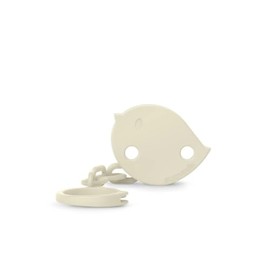 Suavinex, Chupetero, Cadena Chupete Bebé, Sujeta - Clip con Pinza, Placa con Forma de Pajarito. Para Bebés +0 Meses, Apto Recién Nacido, Birdies Beige