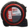 BMI 472041021"TWO COMP" Pocket Measuring Tape, White/Black/Red, 10 m x