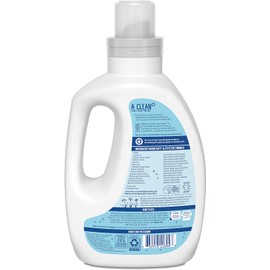 Seventh Generation Concentrated Laundry Detergent, Stain Fighting Formula, Free & Clear Unscented, 40 oz (53 Loads)