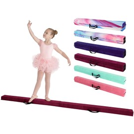 Venbytech for 8FT Balance Beams for Kids 3-5 Gymnastics Equipment Foam Balance Beam