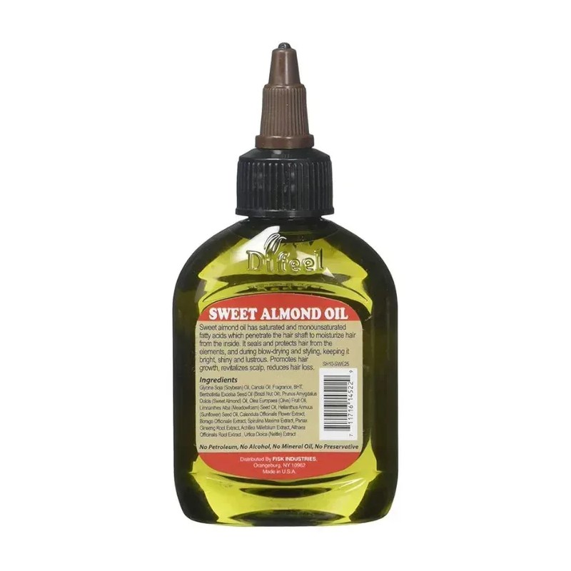 Difeel Aceite Almendras Dulces. Hidrata Y Fortalece Cabello