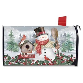 Briarwood Lane Jolly Snowman Welcome Oversized Mailbox Cover