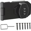 Cabinet Combination Latch,3-Digit Keyless Twist Knob Cabinet Combination Lock,3Inch Security