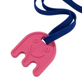 Sensory Direct Chewbuddy Ghost & Lanyard - Pack of 1, Sensory Toy for a Fidget, Chew or Teething Aid | for Kids, Adults, Autism, ADHD, ASD, SPD, Oral Motor or Anxiety Needs | Pink