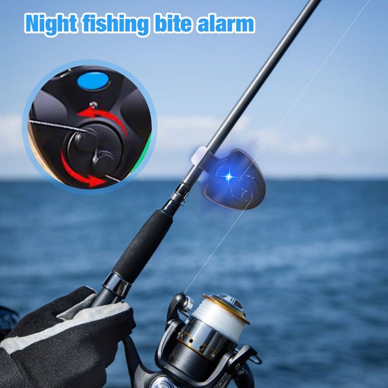 mizikuu Pack of 3 Electronic Bite Alarms, LED Light Strike