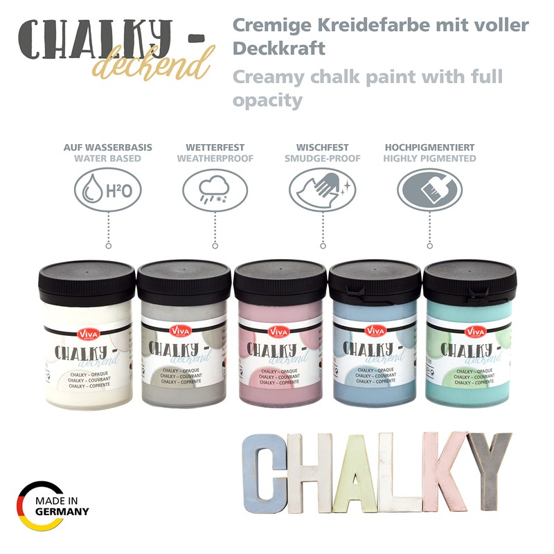 Viva Decor® Chalky Opaque Chalk Paint Set